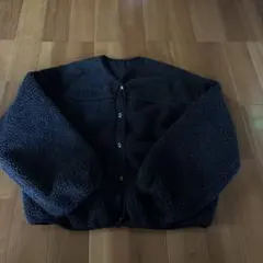 アズールバイマウジー　リバーシブルボアブルゾン　ブラック　フリーサイズ