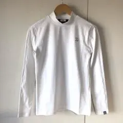 美品】PG パーリーゲイツ モックネック ホワイトインナーシャツ 長袖