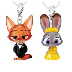 匿名配送 ズートピア2 めじるしアクセサリー ガチャ ２個セット