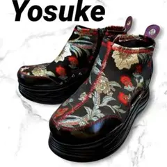 Yosuke ヨースケ　厚底スニーカー 和柄 ジップアップ