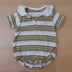Cottoli 半袖ロンパース ボーダー