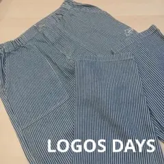LOGOS DAYS ヒッコリーストライプ イージーパンツ