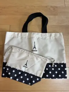 Bebe レッスンバック&お弁当袋セット