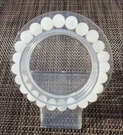 タ*子様 A-333 ホワイトガーデン　ブレス　7㎜　内径15㎝　天然石