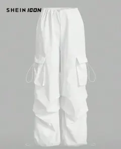 SHEIN ホワイトカーゴパンツ M