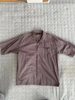 薄紫 半袖シャツ