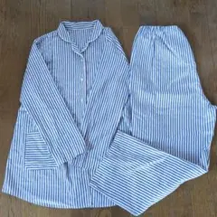 【used】ストライプ マタニティ パジャマセット ナイトウェア M-Lサイズ