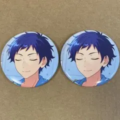 【匿名配送】 あんスタ fine 伏見弓弦 シャッフル 缶バッジ 2点セット