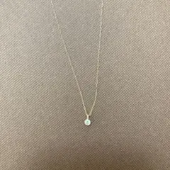 アガット　18金　ダイヤモンドネックレス