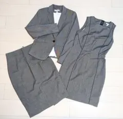 H&M グレー スーツセット ジャケット スカート ワンピ スーツ セットアップ