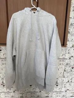 グレー フード付きパーカー XLサイズ