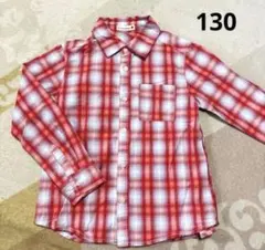 ブランシェス　チェックシャツ　130 綿100% 男の子　女の子