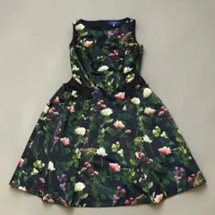 M’S GRACY フラワープリント ノースリーブ ワンピース サイズ36