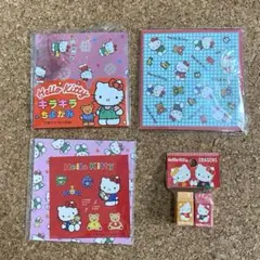希少　平成レトロ　y2k ◆サンリオ　キティちゃん　折り紙＆消しゴムセット