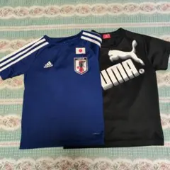 adidas 日本代表 サッカーウェア 半袖とプーマＴシャツ2枚セット