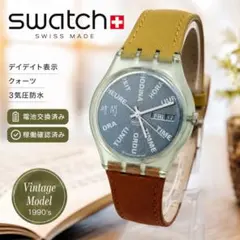 美品】 SWATCH ZAMAN GG707 腕時計 稼働品 純正レザー 希少 - メルカリ