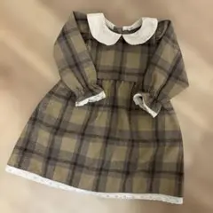 Aosta L チェックワンピース
