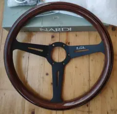 新品ラスト ABSウッド調・3スポーク 350mm・NARDIピッチ74mm 新品ラスト ABSウッド調・3スポーク 350mm・NARDIピッチ74mm - メルカリ