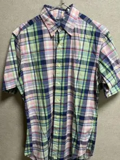 Ralph Lauren 半袖シャツ S ピンク/ブルー