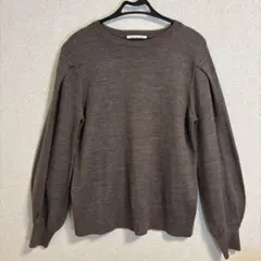 NATURAL BEAUTY BASIC ニット 長袖 ブラウン M