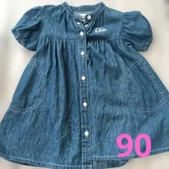 女の子　90サイズ　デニム　ワンピース　Buddy Leeのサムネイル