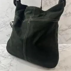 Donna Karan ダナキャラン 本革 ヌバックレザー セミショルダーバッグのサムネイル