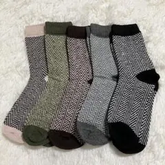 厚手 ソックス メンズ 5足セット 秋冬 まとめ売り 男性 靴下 暖かい