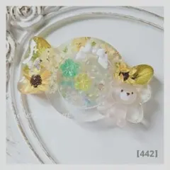 №267 クマさん×ハート レジンヘアゴム シェイカー - メルカリ