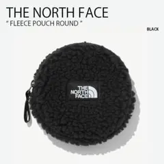 海外！ノースフェイス　ポーチ　ラウンド　フリース　もこもこ　黒