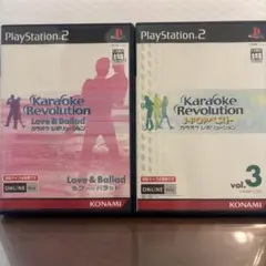 【動作確認済】PS2 カラオケレボリューションラブ&バラッド/J-POPvol3