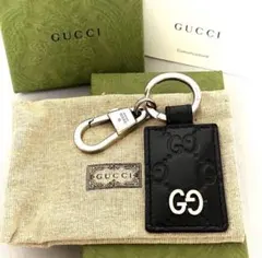 GUCCI ブラックレザー キーケース