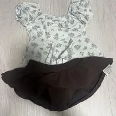 アプレレクール　花柄フリル水着 女の子用 100cm~