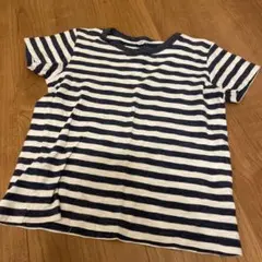 無印ボーダー柄 Tシャツ サイズ120
