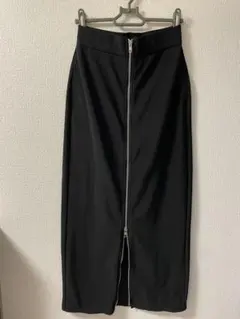 GU フロントジップナロースカート　S