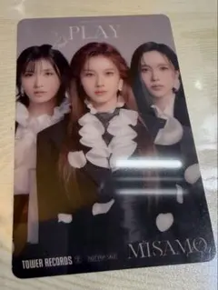 MISAMO アルバム PLAY タワレコ特典 クリアトレカ オール