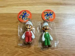 スーパーマリオフィギュア　ファイアマリオ＆ファイアルイージ