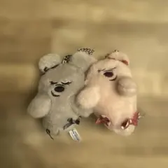 ディズニーハロウィン2025 おばけぬいぐるみチャーム グレー ピンク