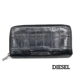 DIESEL ディーゼル　長財布　ラウンドファスナー　ブラック　黒のサムネイル