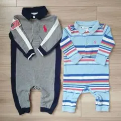 【いちろー様専用】ラルフローレン ロンパース 3М 2点セット