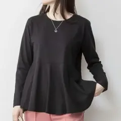裾フレア長袖カットソー
