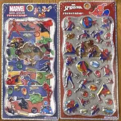プチドロップステッカー　マーベル　スパイダーマン　2枚セット