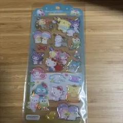 ハローキティ キラキラシールセット　オールスター　ドロップジェリー