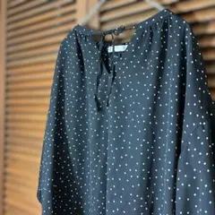 chocol raffine robe ドット柄ブラウス