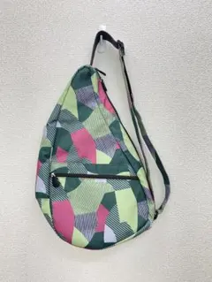 ②大人気　HEALTHY BACK BAG ショルダーバッグ　グリーンピンク