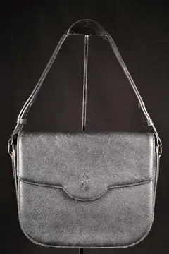 買いお得 希少YSLヴィンテージ黒レザーショルダー