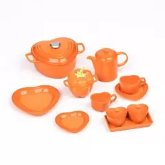 ミニチュア 1/6 ハート食器 コレクション 11点セット [ライトグリーン 