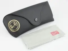 レイバン サングラスケース＆メガネ拭き セミハードケース ブラック メガネケース