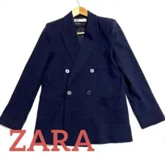 ♦️チェック♦️ZARA ダブルブレスト テーラードジャケット　定価1.5万