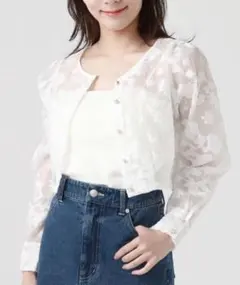 アルシーヴarchives/レースカーディガン/トップス