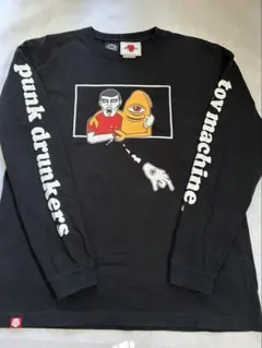 パンクドランカーズ　トイマシーン　ロンT 長袖Tシャツ　L 黒のサムネイル
